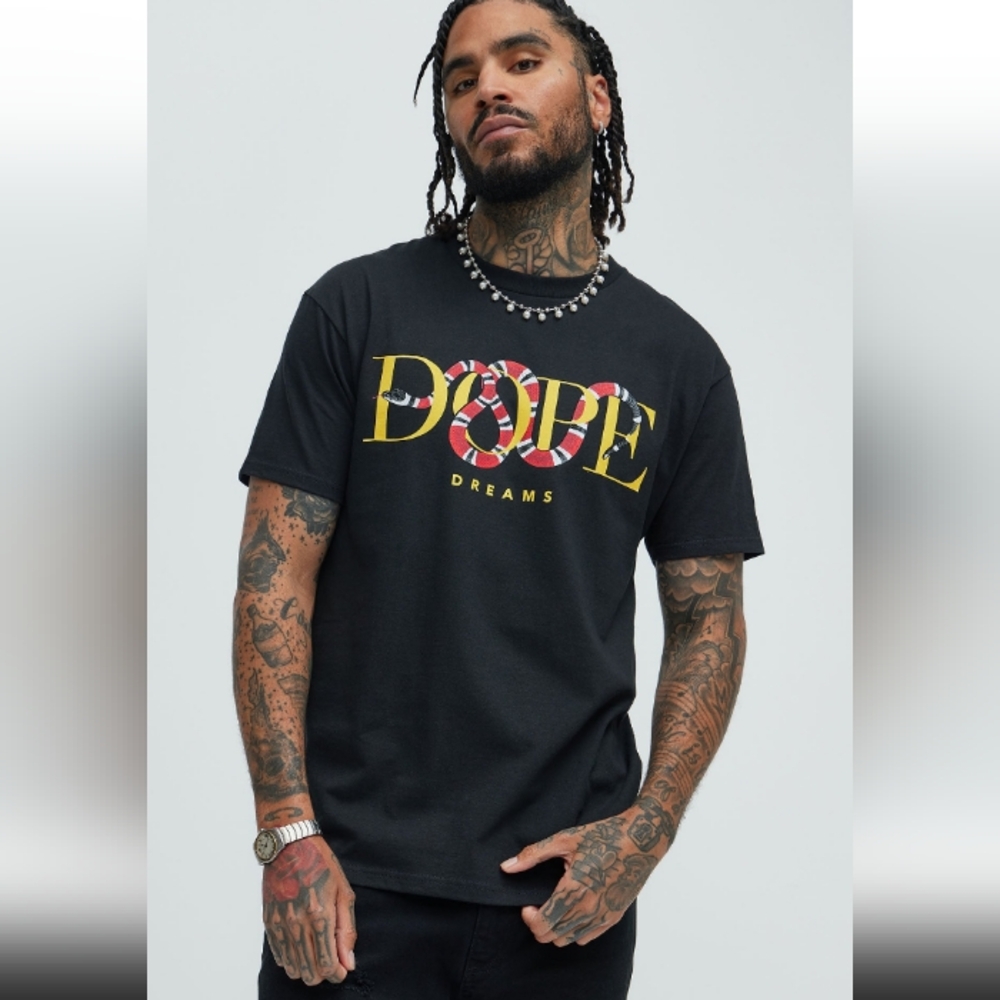 •Dope Dreams• New Unisex Graphic T-shirt Snake Design